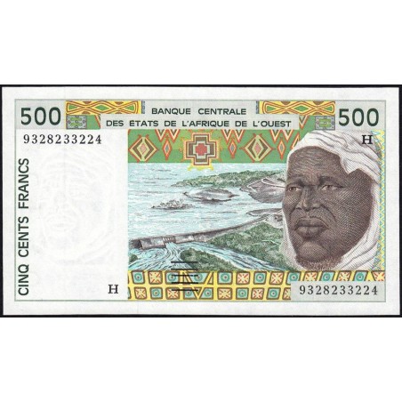 Niger - Pick 610Hc - 500 francs - 1993 - Etat : NEUF