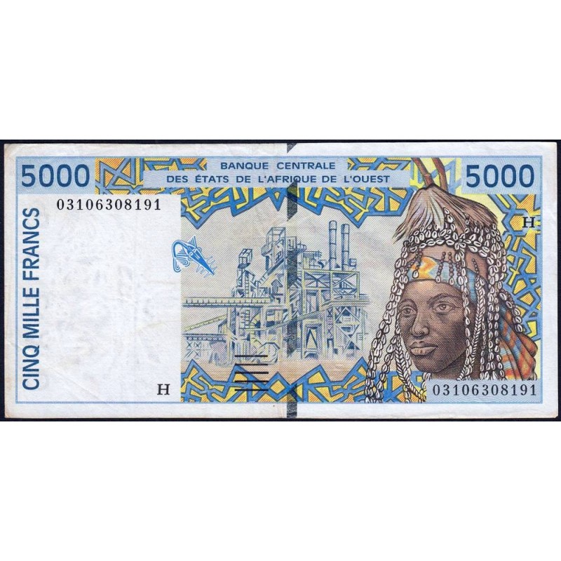 Niger - Pick 613Hl - 5'000 francs - 2003 - Etat : TTB