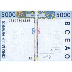 Niger - Pick 613Hl - 5'000 francs - 2003 - Etat : SUP