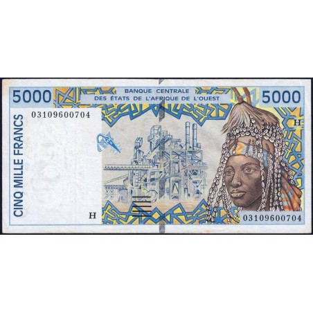 Niger - Pick 613Hl - 5'000 francs - 2003 - Etat : TTB+