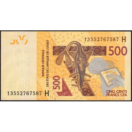 Niger - Pick 619Hb - 500 francs - 2013 - Etat : NEUF