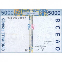 Niger - Pick 613Hl - 5'000 francs - 2003 - Etat : SUP-