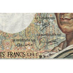 F 70-01 - 1981 - 200 francs - Montesquieu - Série P.005 - Etat : TB-