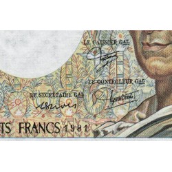 F 70-01 - 1981 - 200 francs - Montesquieu - Série F.006 - Etat : SUP+