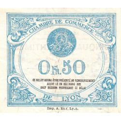 Lyon - Pirot 77-12 - 50 centimes - 5me série - 28/12/1916 - Etat : TTB+
