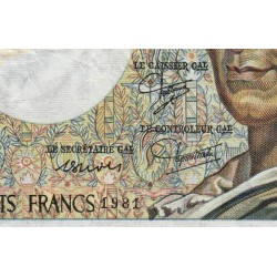 F 70-01 - 1981 - 200 francs - Montesquieu - Série E.008 - Etat : TB-