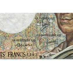 F 70-02 - 1982 - 200 francs - Montesquieu - Série E.009 - Etat : TB