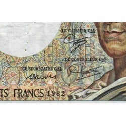 F 70-02 - 1982 - 200 francs - Montesquieu - Série U.011 - Etat : TB