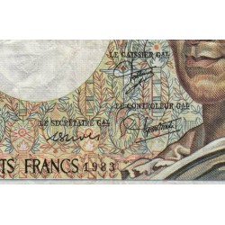 F 70-03 - 1983 - 200 francs - Montesquieu - Série T.014 - Etat : B+