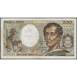 F 70-03 - 1983 - 200 francs - Montesquieu - Série B.015 - Etat : TB-