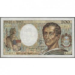 F 70-03 - 1983 - 200 francs - Montesquieu - Série M.015 - Etat : TB-