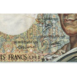 F 70-03 - 1983 - 200 francs - Montesquieu - Série U.015 - Etat : TB