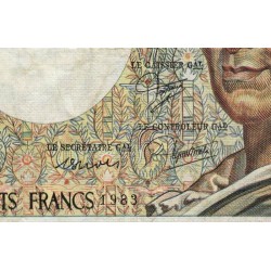 F 70-03 - 1983 - 200 francs - Montesquieu - Série A.016 - Etat : TB-