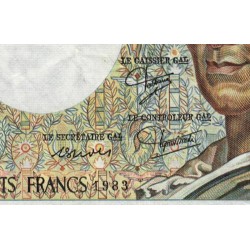 F 70-03 - 1983 - 200 francs - Montesquieu - Série X.016 - Etat : TB+