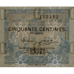 Lyon - Pirot 77-14 - 50 centimes - 7me série - 13/09/1917 - Etat : NEUF