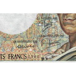F 70-06 - 1986 - 200 francs - Montesquieu - Série H.038 - Etat : TB-