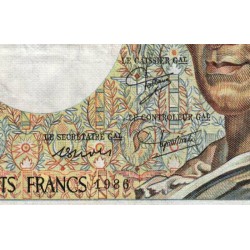 F 70-06 - 1986 - 200 francs - Montesquieu - Série Y.038 - Etat : TB-