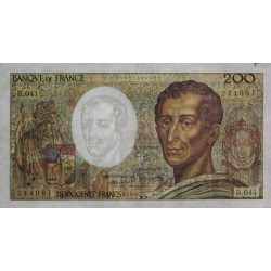 F 70-06 - 1986 - 200 francs - Montesquieu - Série B.041 - Etat : TTB