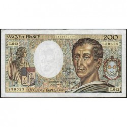 F 70-06 - 1986 - 200 francs - Montesquieu - Série C.042 - Etat : TTB-