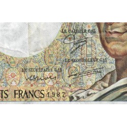 F 70-07 - 1987 - 200 francs - Montesquieu - Série L.044 - Etat : TB-