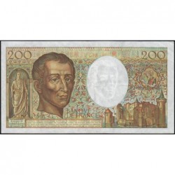 F 70-07 - 1987 - 200 francs - Montesquieu - Série J.045 - Etat : TTB-
