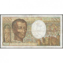 F 70-07 - 1987 - 200 francs - Montesquieu - Série A.046 - Etat : TB-