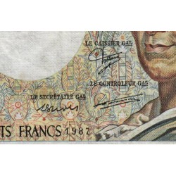 F 70-07 - 1987 - 200 francs - Montesquieu - Série A.046 - Etat : TB-