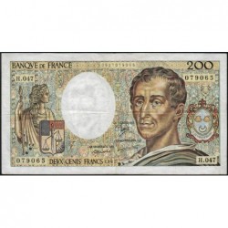F 70-07 - 1987 - 200 francs - Montesquieu - Série H.047 - Etat : TB+