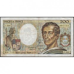 F 70-07 - 1987 - 200 francs - Montesquieu - Série C.048 - Etat : B+
