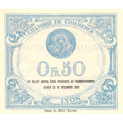 Lyon - Pirot 77-18 - 50 centimes - 12e série - 16/10/1919 - Etat : NEUF