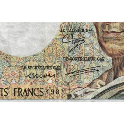 F 70-07 - 1987 - 200 francs - Montesquieu - Série A.049 - Etat : TB