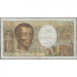 F 70-07 - 1987 - 200 francs - Montesquieu - Série P.050 - Etat : TB-