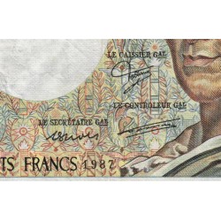 F 70-07 - 1987 - 200 francs - Montesquieu - Série N.051 - Etat : TB-