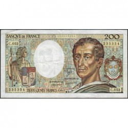 F 70-07 - 1987 - 200 francs - Montesquieu - Série C.052 - Etat : TTB-