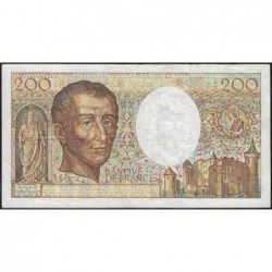 F 70-08 - 1988 - 200 francs - Montesquieu - Série E.058 - Etat : TB