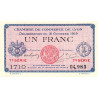 Lyon - Pirot 77-19 - 1 franc - 7e série 1710 - 16/10/1919 - Etat : SPL