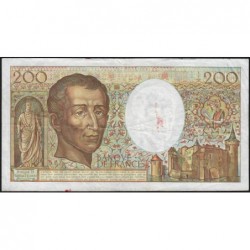 F 70-08 - 1988 - 200 francs - Montesquieu - Série J.059 - Etat : TB-