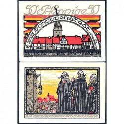 Allemagne - Notgeld - Shöppenstedt - 50 pfennig - Série A VI - Lettre E - 1922 - Etat : SPL