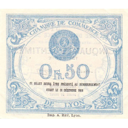 Lyon - Pirot 77-20 - 50 centimes - 13e série - 19/02/1920 - Etat : SUP+