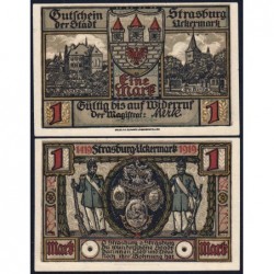Allemagne - Notgeld - Strasburg-in-Uckermark - 1 mark - Sans série - 1921 - Etat : NEUF