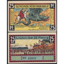 Allemagne - Notgeld - Süderbrarup - 25 pfennig - Série 1 - 1921 - Etat : NEUF