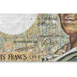 F 70-08 - 1988 - 200 francs - Montesquieu - Série N.059 - Etat : TB+