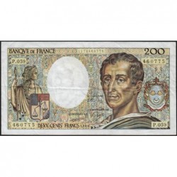 F 70-08 - 1988 - 200 francs - Montesquieu - Série P.059 - Etat : TB+