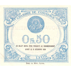 Lyon - Pirot 77-20 - 50 centimes - 14e série - 19/02/1920 - Etat : SUP+