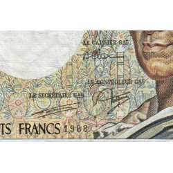 F 70-08 - 1988 - 200 francs - Montesquieu - Série E.060 - Etat : TB
