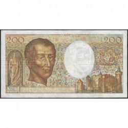F 70-08 - 1988 - 200 francs - Montesquieu - Série V.060 - Etat : TB