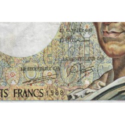 F 70-08 - 1988 - 200 francs - Montesquieu - Série V.060 - Etat : TB