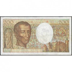 F 70-08 - 1988 - 200 francs - Montesquieu - Série X.060 - Etat : TB