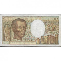 F 70-09 - 1989 - 200 francs - Montesquieu - Série Y.068 - Etat : TB