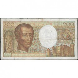F 70-09 - 1989 - 200 francs - Montesquieu - Série A.073 - Etat : B+